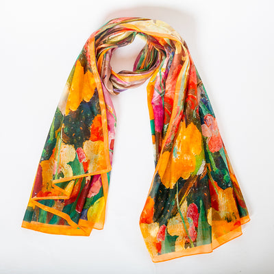 Bird Song Large Silk Scarf