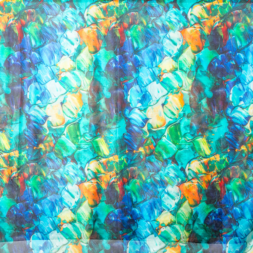 Pacific Breeze Large Silk Scarf