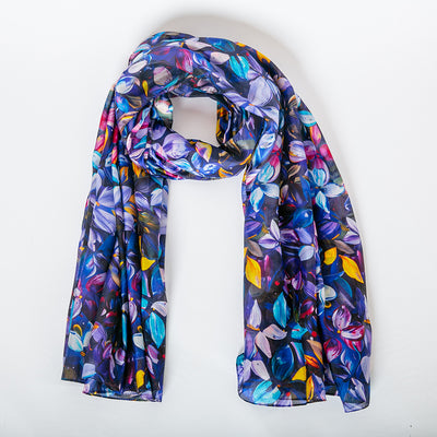 Purple Haze Large Silk Scarf