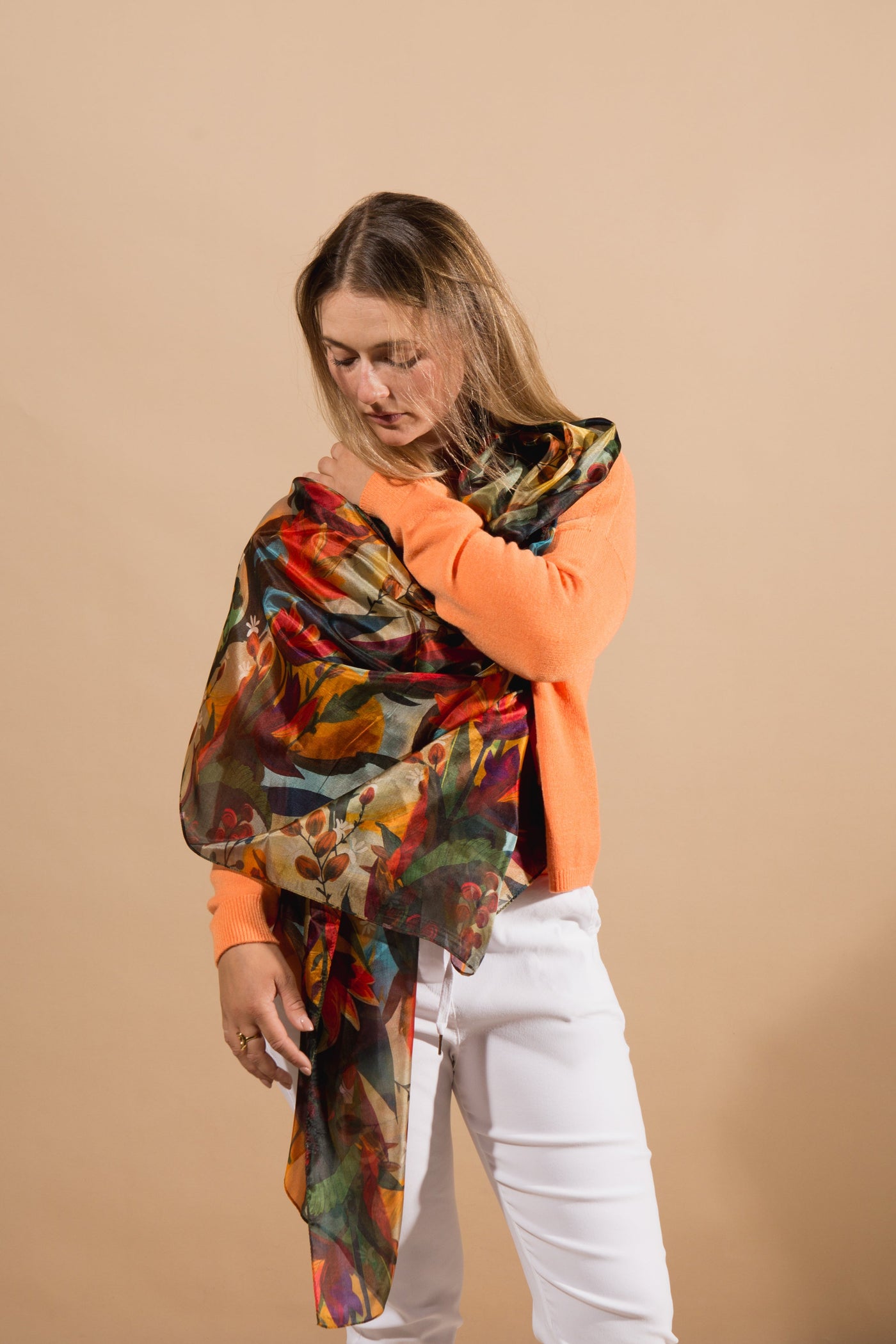 Enchanted Wood Large Silk Scarf
