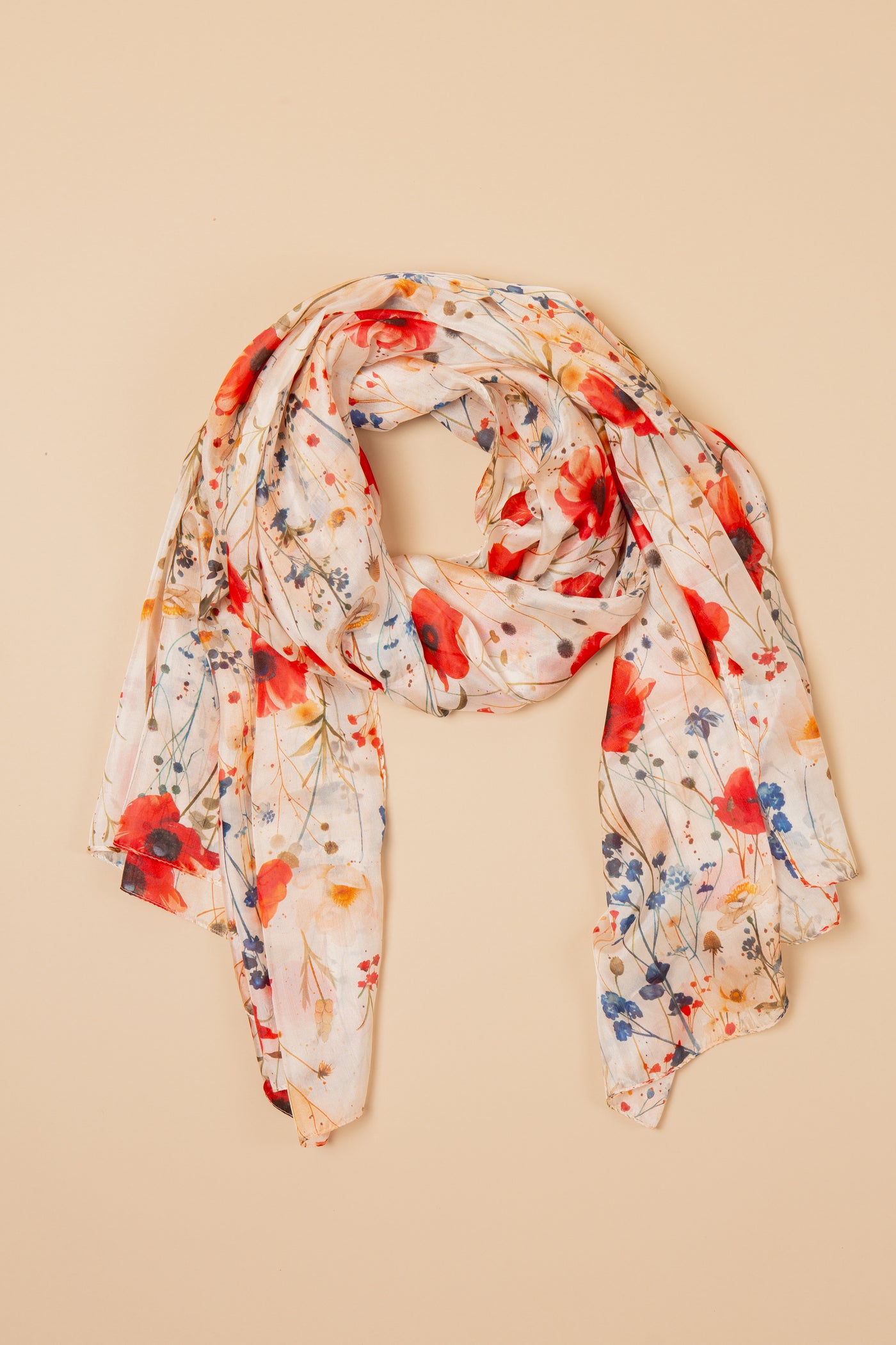 Wild Bloom Large Silk Scarf