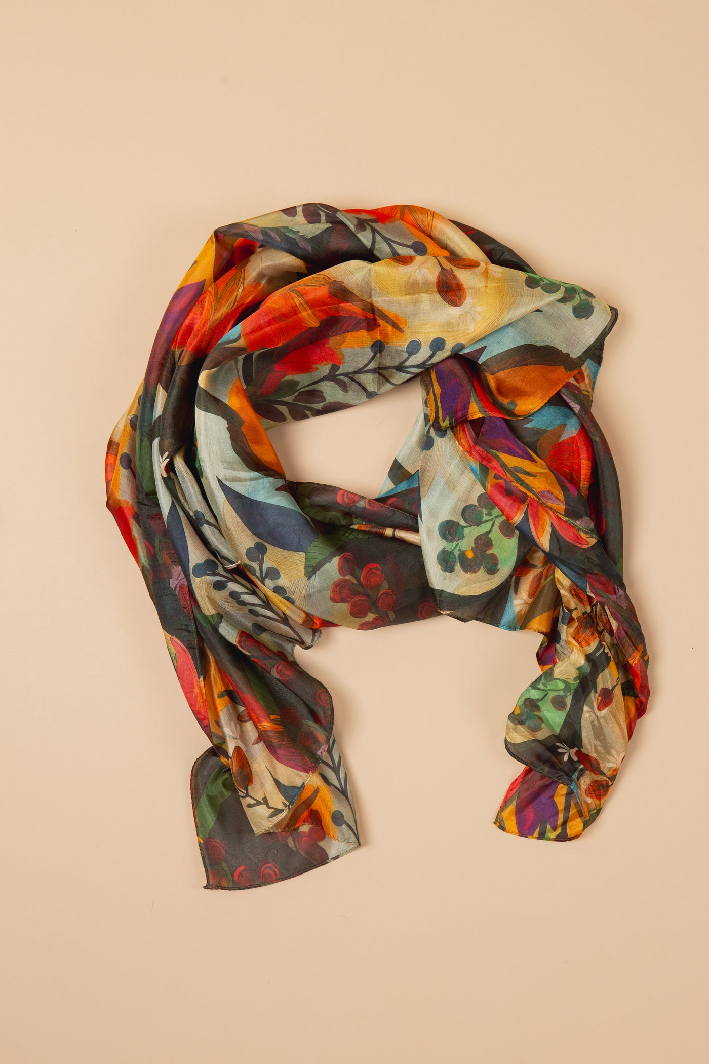 Enchanted Wood Large Silk Scarf