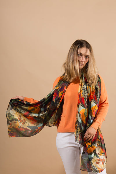 Enchanted Wood Large Silk Scarf
