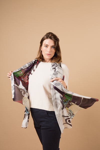 Midnight Muse Large Silk Scarf