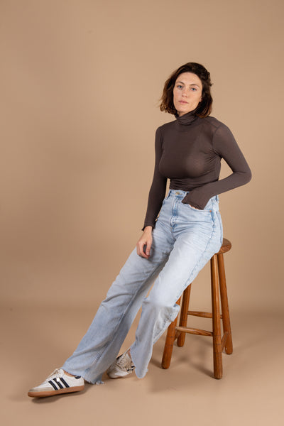 Orelle Cashmere Roll Neck Top
