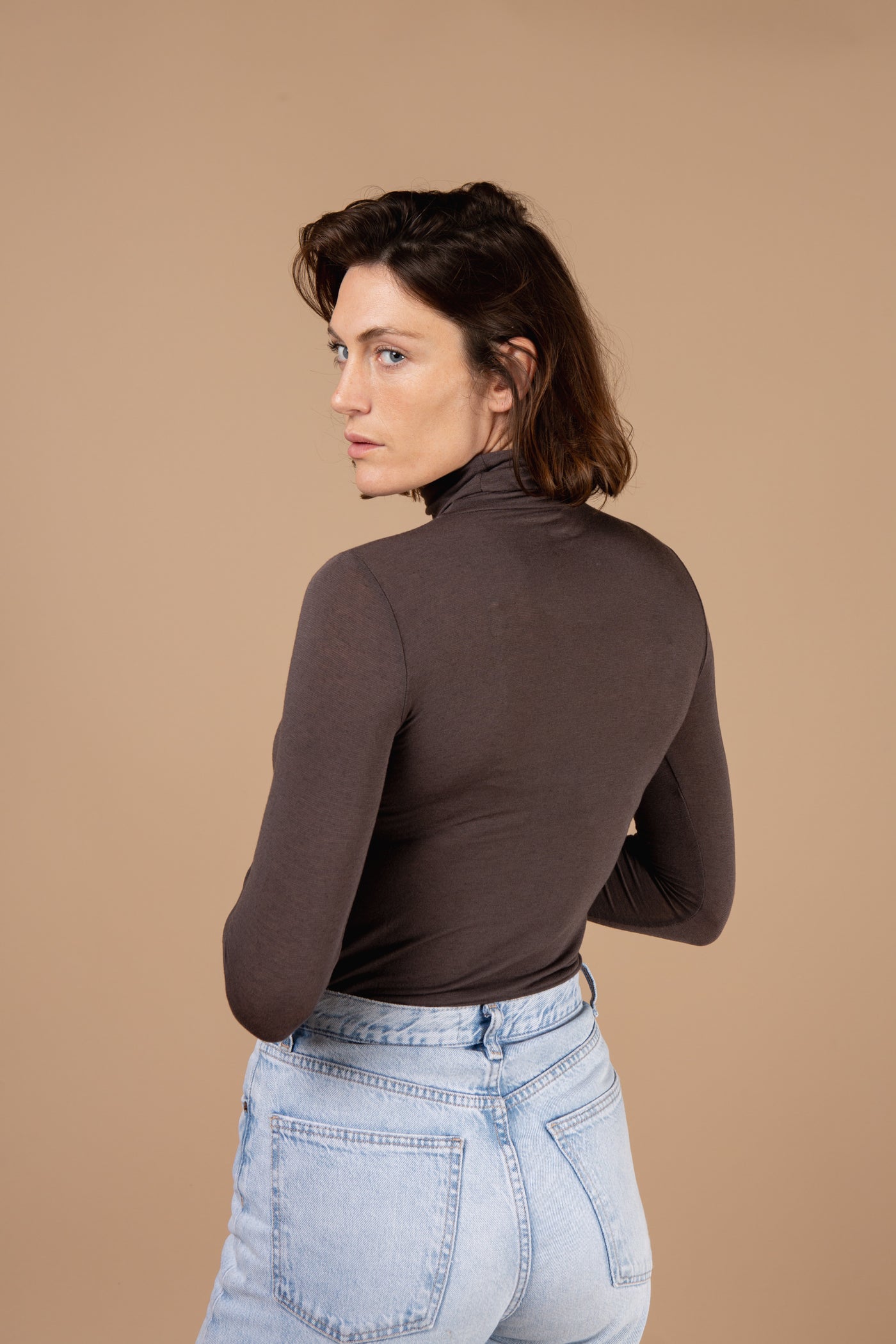 Orelle Cashmere Roll Neck Top