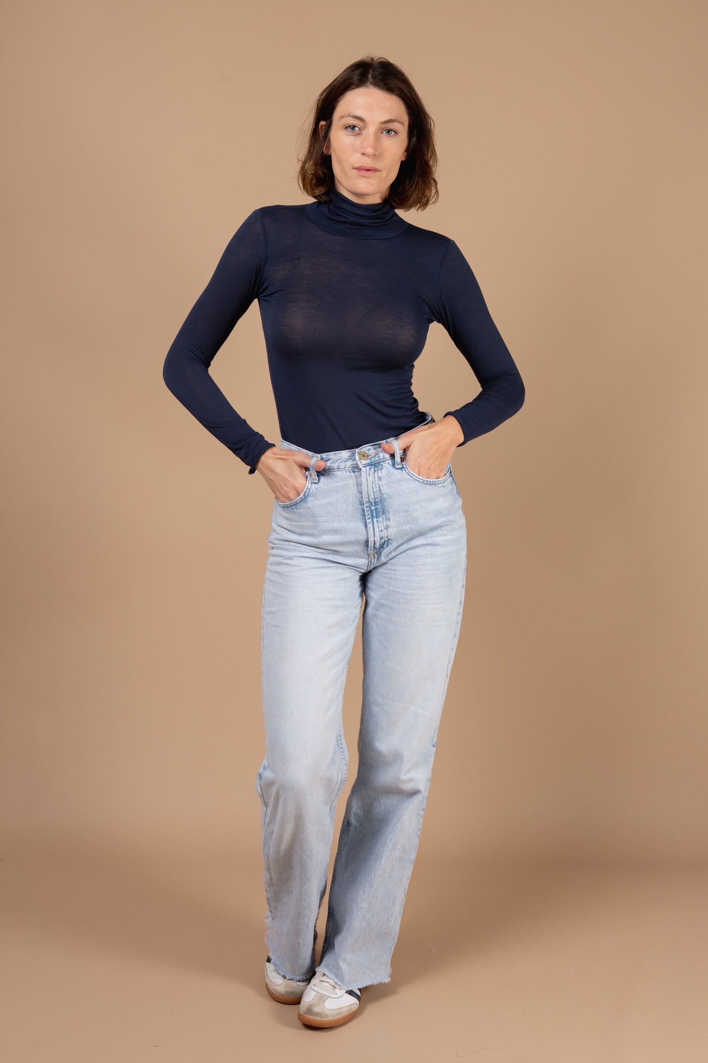 Orelle Cashmere Roll Neck Top