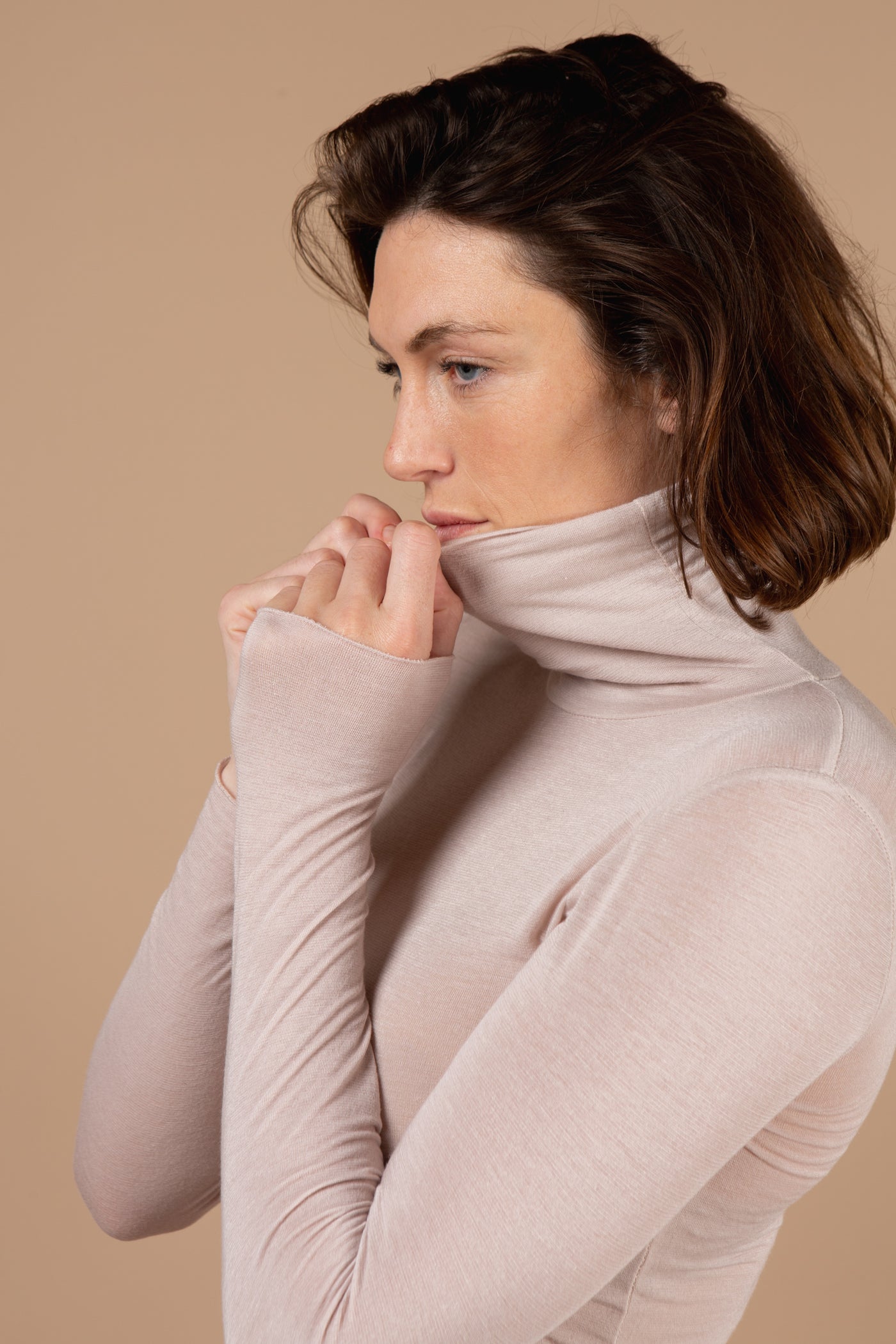 Orelle Cashmere Roll Neck Top